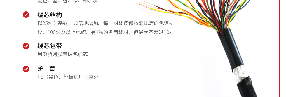 室外大對數線纜