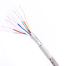 超五類編織網+鋁箔屏蔽網線